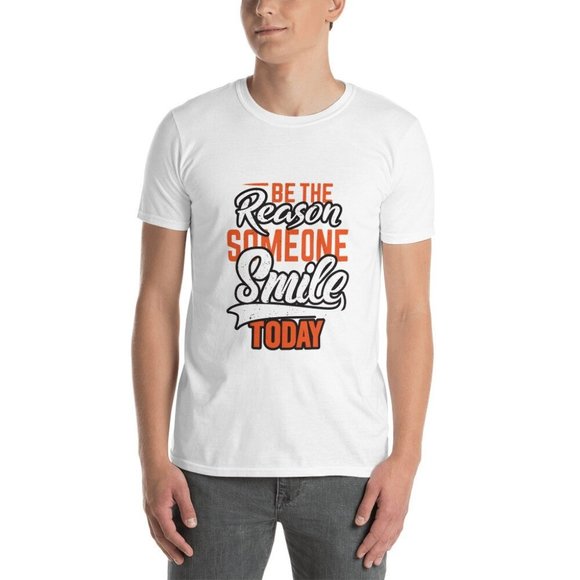 Be the reason someone smile today Short-Sleeve Unisex T-Shirt - Picture 5 of 6